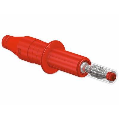 Stäubli X-GL-438 Lamellenstecker Stecker, gerade Stift-Ø: 4 mm Rot 1 St.-1