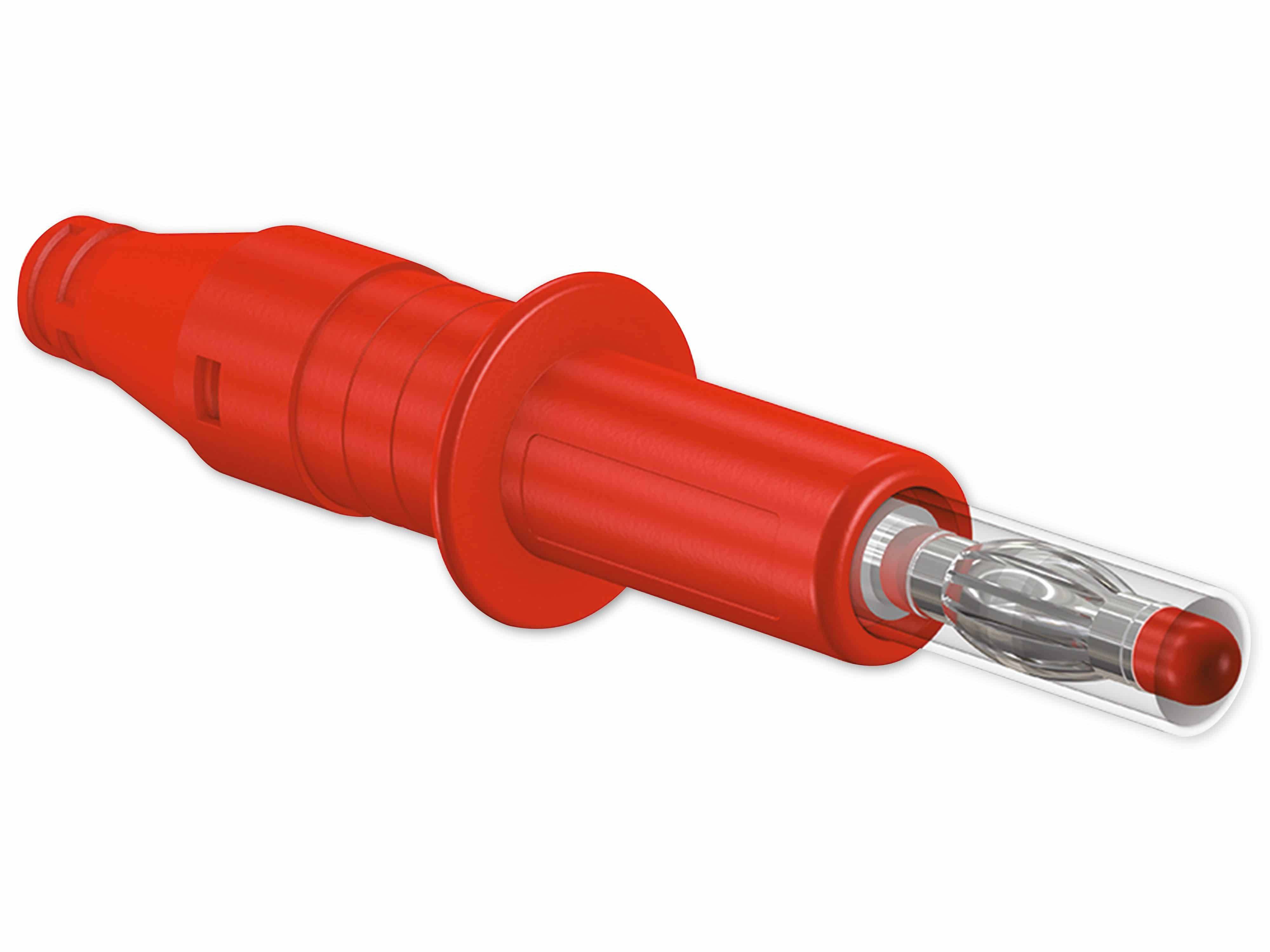 Symbolbild für Stäubli X-GL-438 Lamellenstecker Stecker, gerade Stift-Ø: 4 mm Rot 1 St.