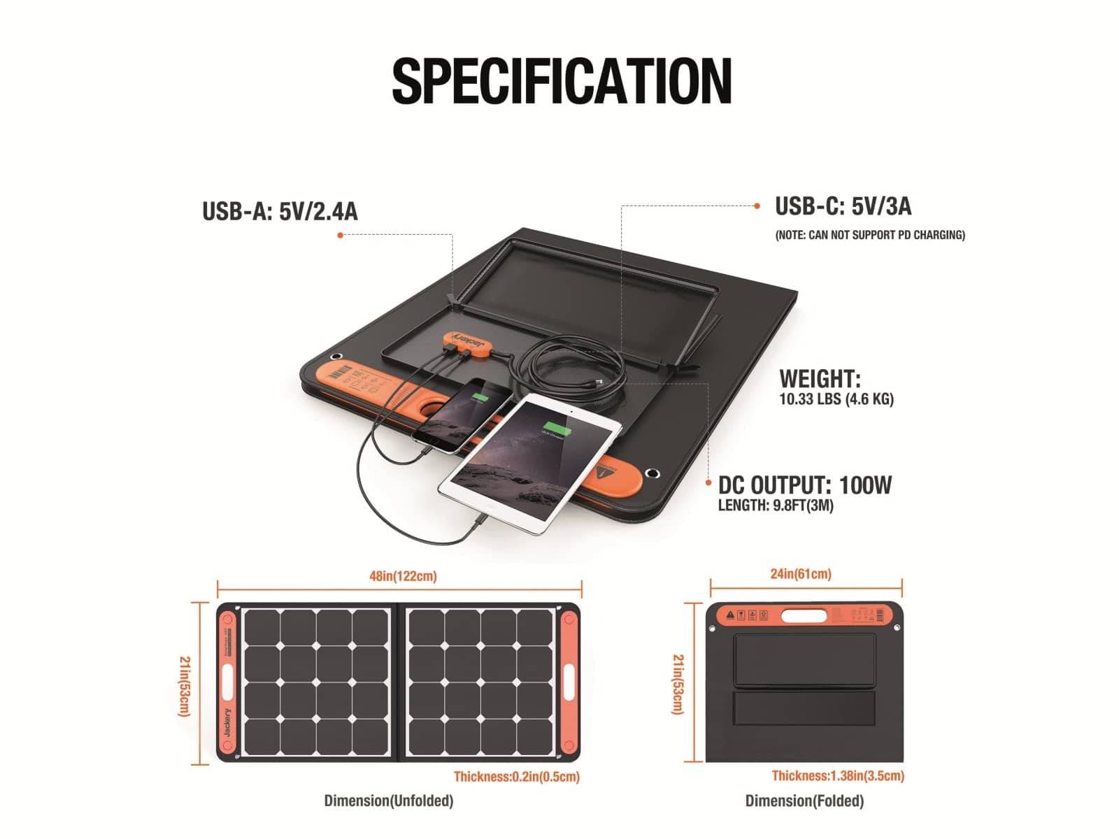 JACKERY Solarpanel Saga 100-3