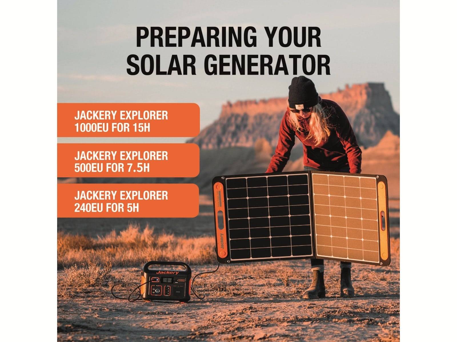 JACKERY Solarpanel Saga 100-4