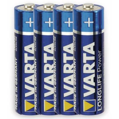 VARTA Mignon-Batterie, LONGLIFE, Power, 4St.