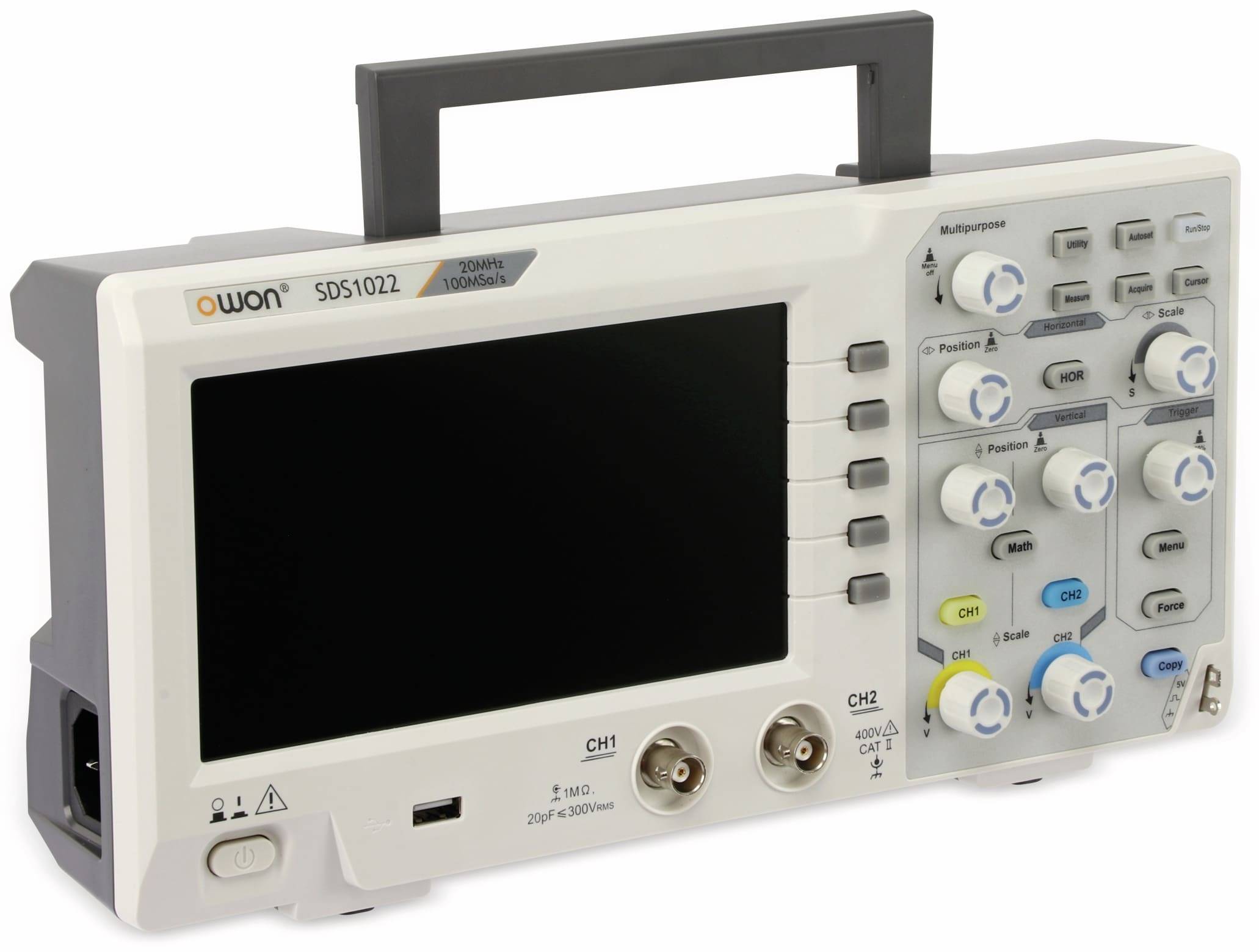 OWON LCD Speicher-Oszilloskop SDS1022, 2-Kanal, 20 MHz, USB-1
