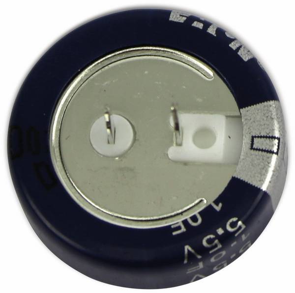 EATON Gold Cap-Elko 1F, 5,5V, axial, RM 5mm, KR-5R5C105-R
