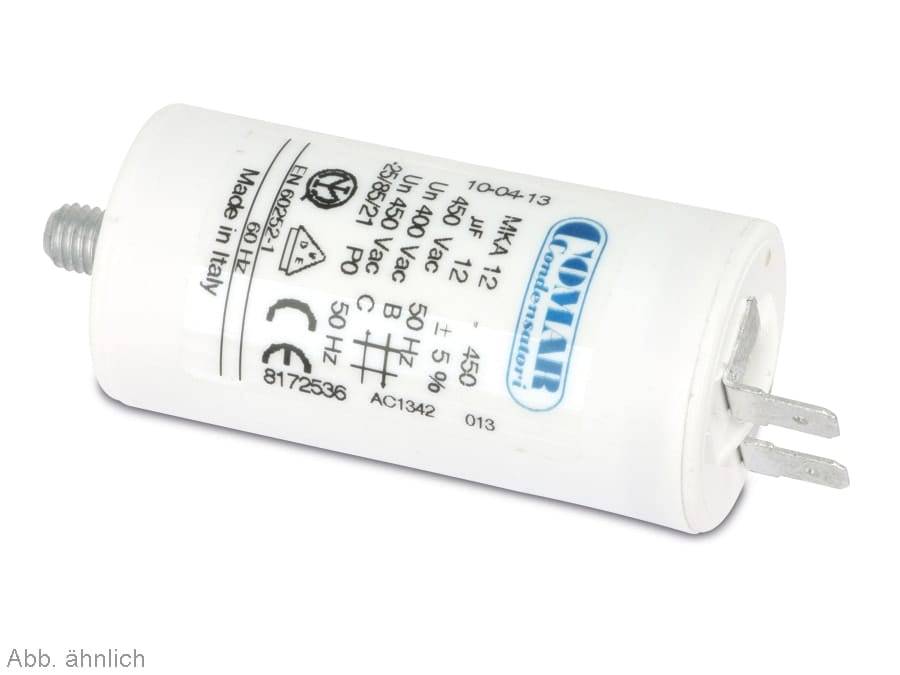 COMAR Motorkondensator FS (Flachstecker), 6µF, 450V, 6,3mm-0