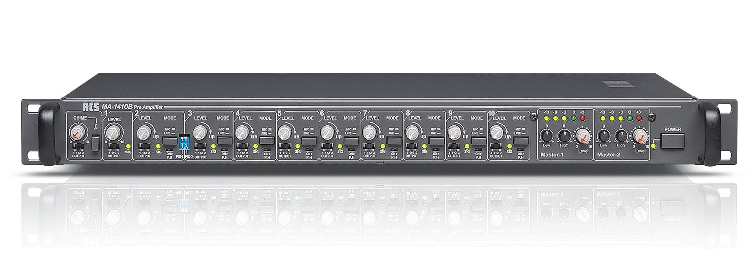 RCS Audio-Systems Misch-Vorverstärker 1HE MA-1410 B