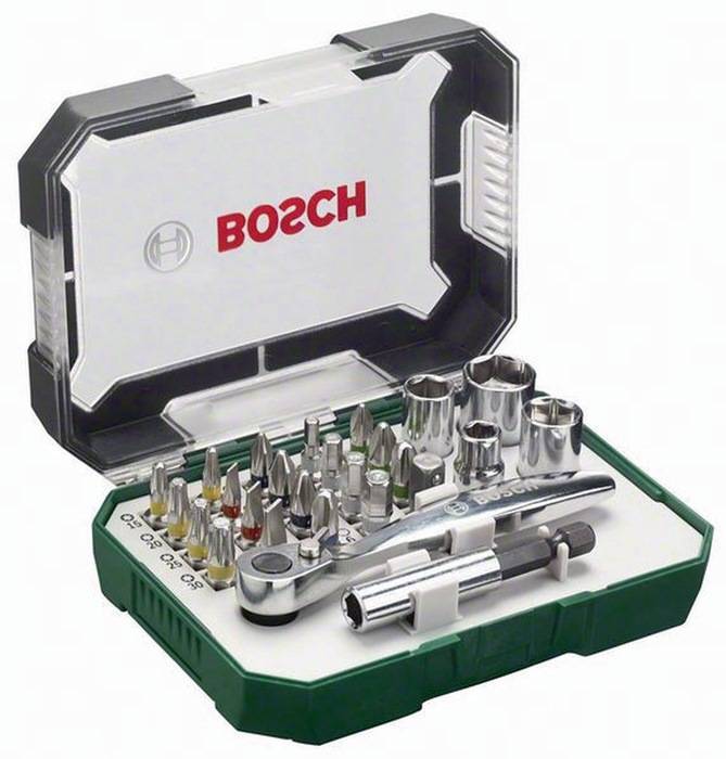 Schrauberbit-Ratschen-Set 26tlg. L.25mm PH/PZ/Hex BOSCH-0