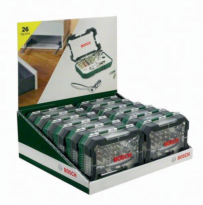 Schrauberbit-Ratschen-Set 26tlg. L.25mm PH/PZ/Hex BOSCH-1