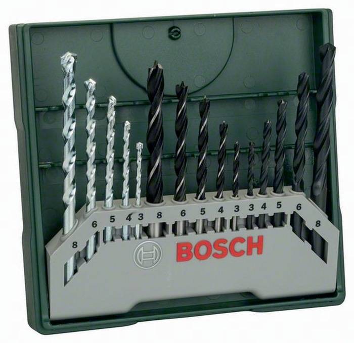 Bohrerbit-Set Mini-X-Line 15tlg. LxBxH 157x150x20mm-0