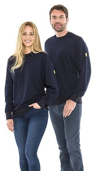 ESD-Sweatshirt, rundhals, 280g/m², marineblau, 4XL-0