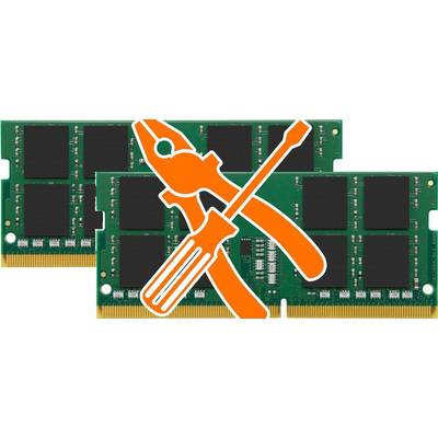 Upgrade auf 64GB mit 2x 32GB DDR4-3200 Kingston SO-DIMM Arbeitsspeicher (KVR32S22D8/32X2-UPGRADE-64GB)