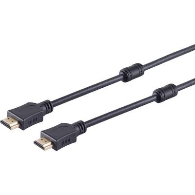 S/CONN maximum connectivity HDMI Anschlußkabel-HDMI A-Stecker auf HDMI A-Stecker, vergoldete Kontakte mit Ferrit, Full H