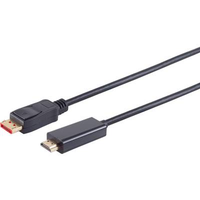 S/CONN maximum connectivity Displayportkabel-Displayport 1.4 Kabel, Displayportstecker auf HDMI Stecker, 4K60Hz, 7,5m (1
