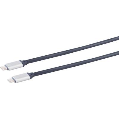 S/CONN maximum connectivity Home Cinema USB 2.0 Anschlusskabel, USB-C Stecker auf USB-C Stecker, 2,0m (03-74035)