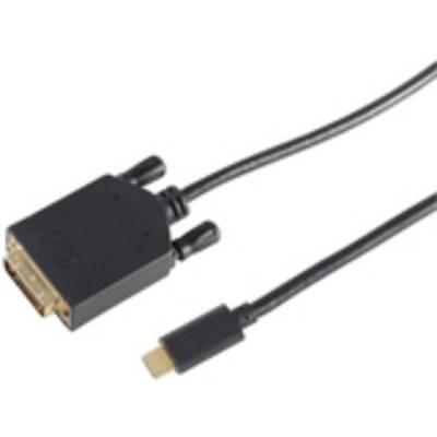 10-58185 1.8m DVI-D USB C Schwarz Videokabel-Adapter - Digital/Daten - Digital/D
