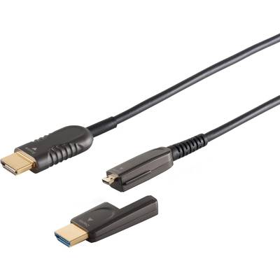 Opt. HDMI Verlegekabel-Set 7.5 m - Kabel-/Adapterset - Digital/Display/Video