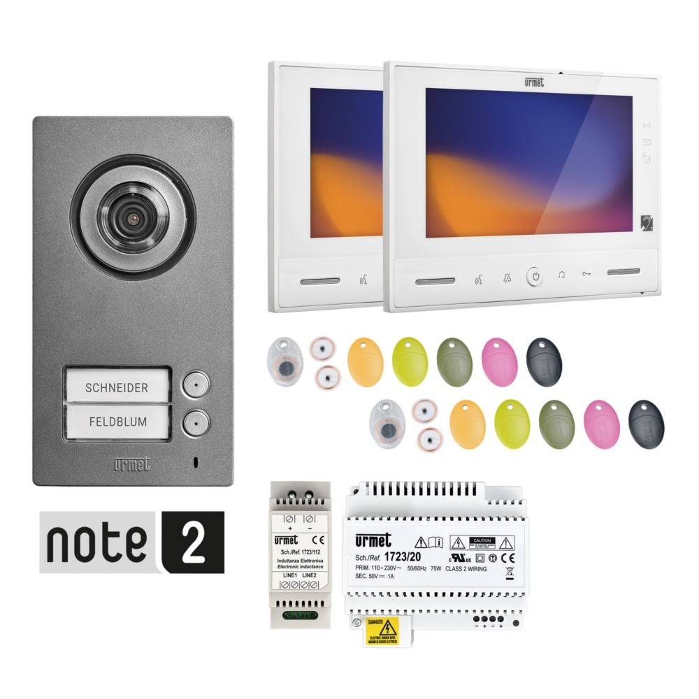 GROTHE - Video-Sprechanlagen-Set Set 1723/96 2Draht Note 2 WLAN-0