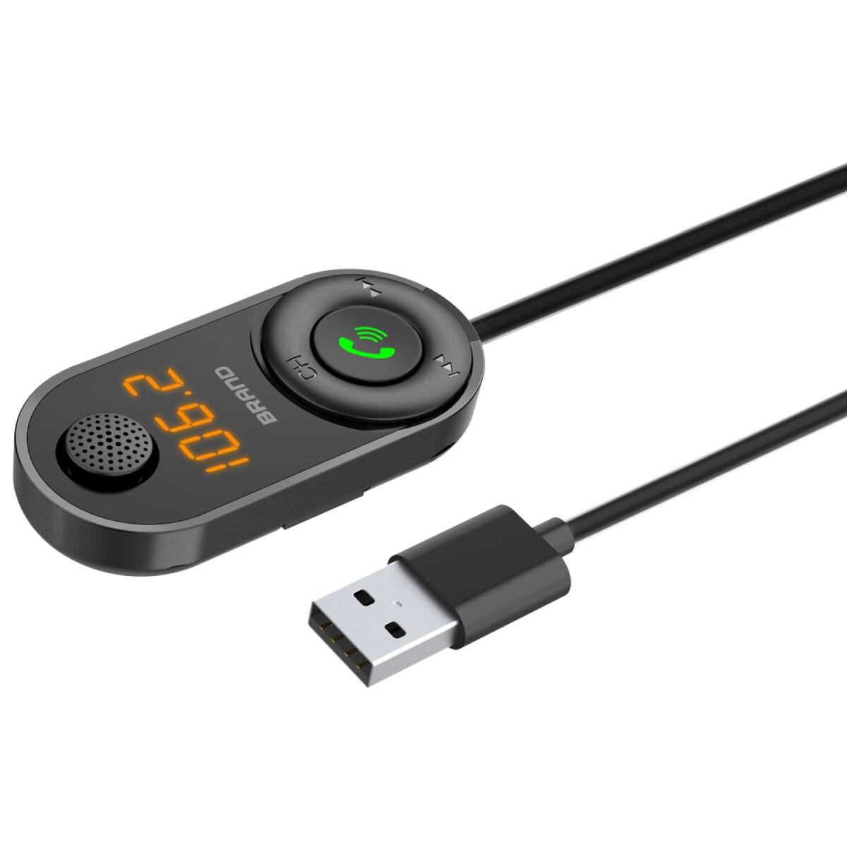 Kabelloser FM-Transmitter + Musikplayer, Mikrofone, LED Display-0