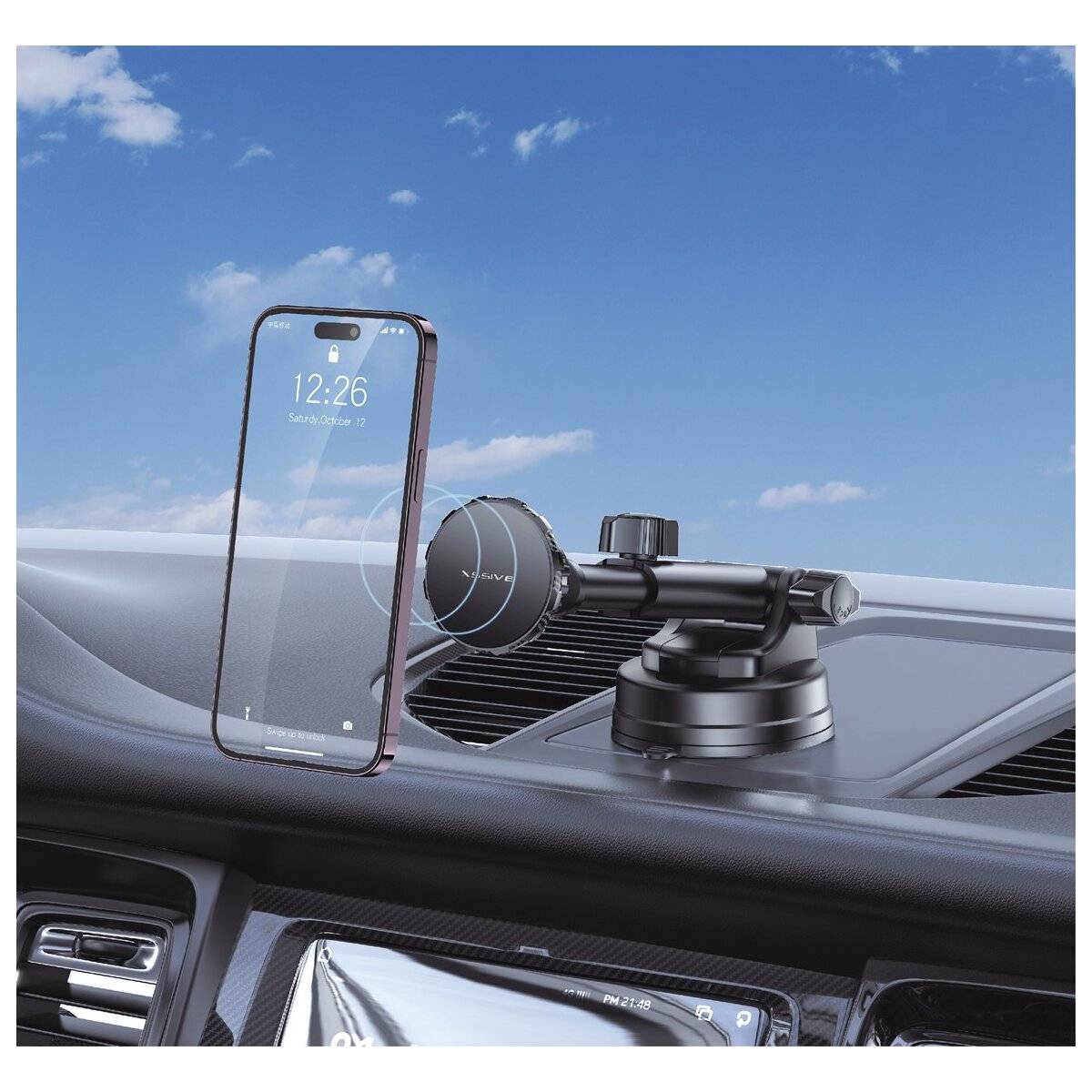 Magnetisch KFZ Handyhalter 360 Grad freie Drehung als Stand-1
