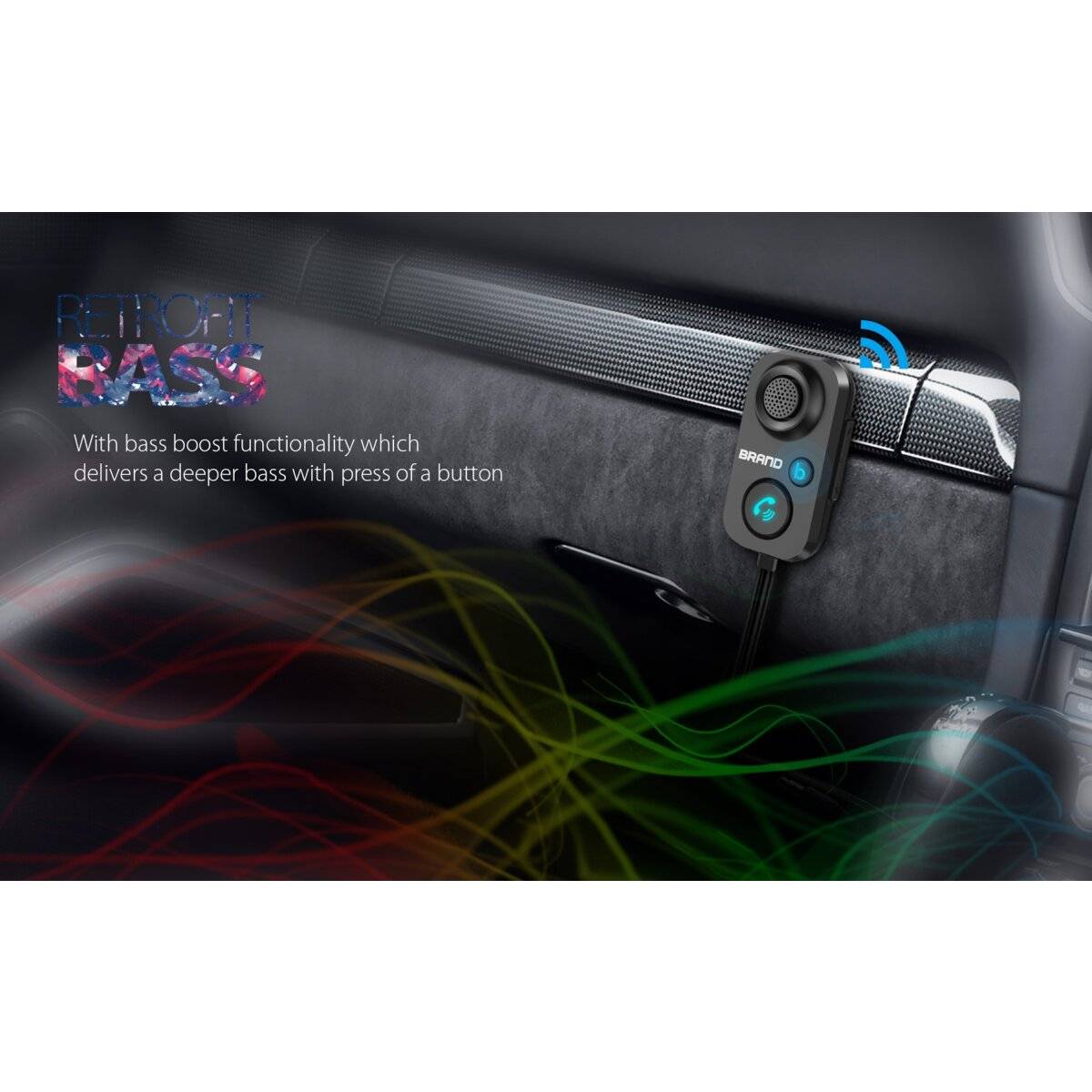 BT 5.0 kabelloser AUX-Adapter für Auto, Audio-Sender und Empfänger-1