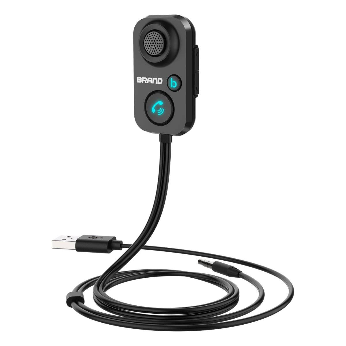 BT 5.0 kabelloser AUX-Adapter für Auto, Audio-Sender und Empfänger-3