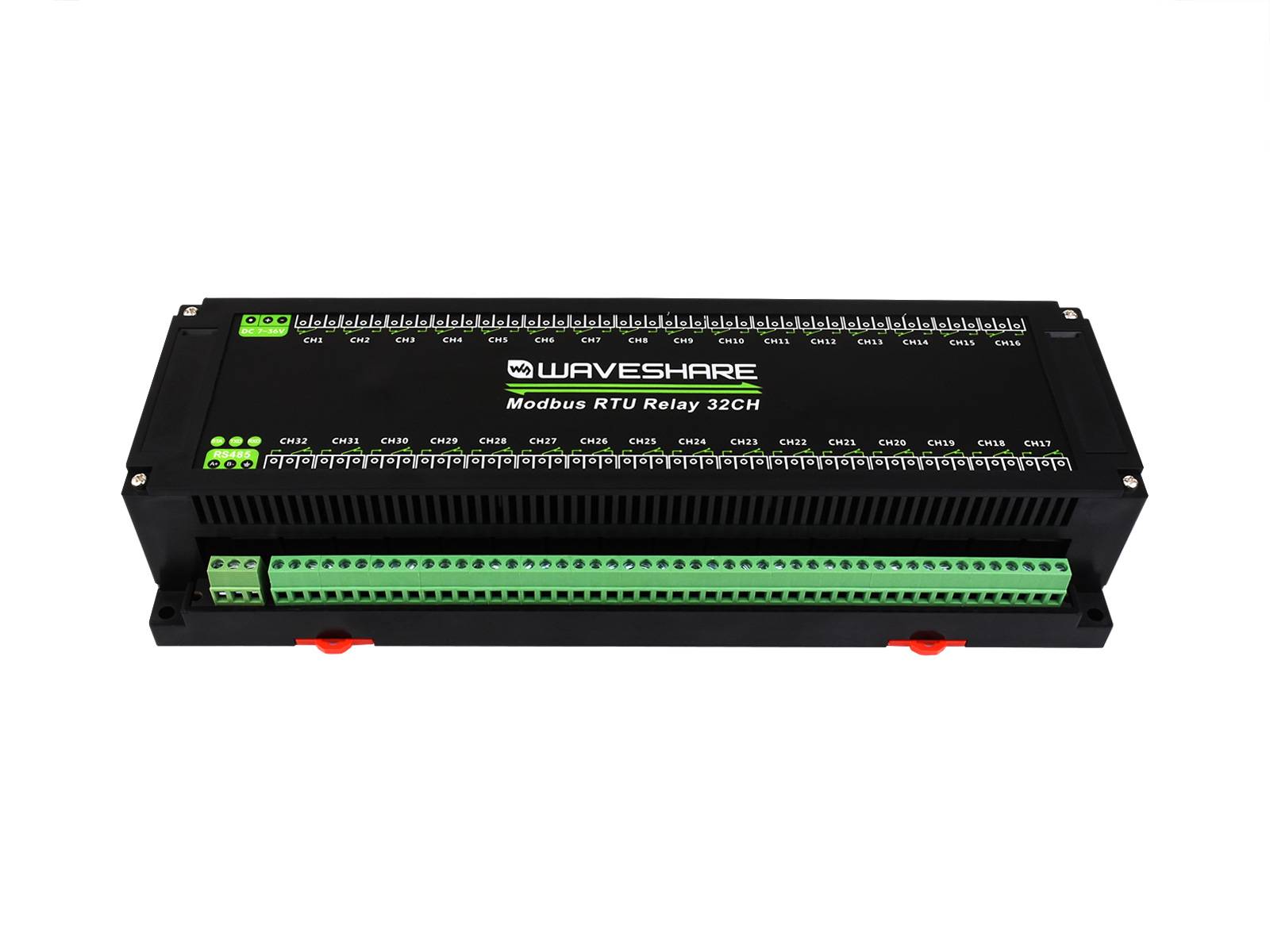 WaveShare Modbus RTU 32CH Relay Module RS485 Interface with Multiple Isolation Protection Circuits-3