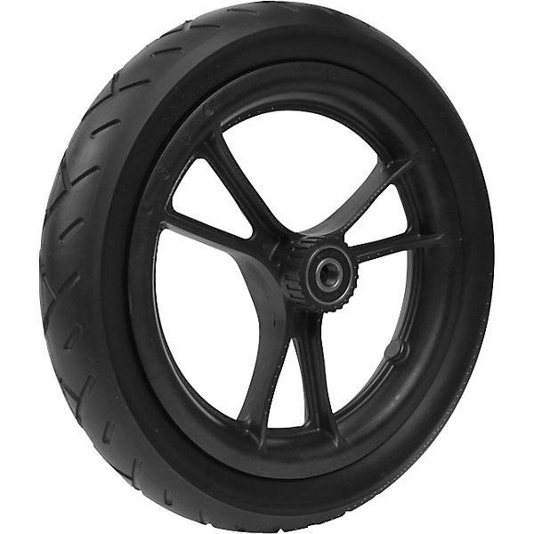 Speichenrad mit PU-Bereifung Racingprofil Kunststofffelge Rad-ØxB 290 x 60 mm schwarz ab 4 Stk. Rolko Kohl-0