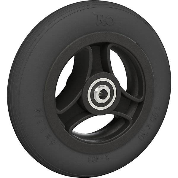 Speichenrad mit PU-Bereifung Rad-Ø x Breite 150 x 32 mm ab 4 Stk. Rolko Kohl Grueber GmbH 65214549-0