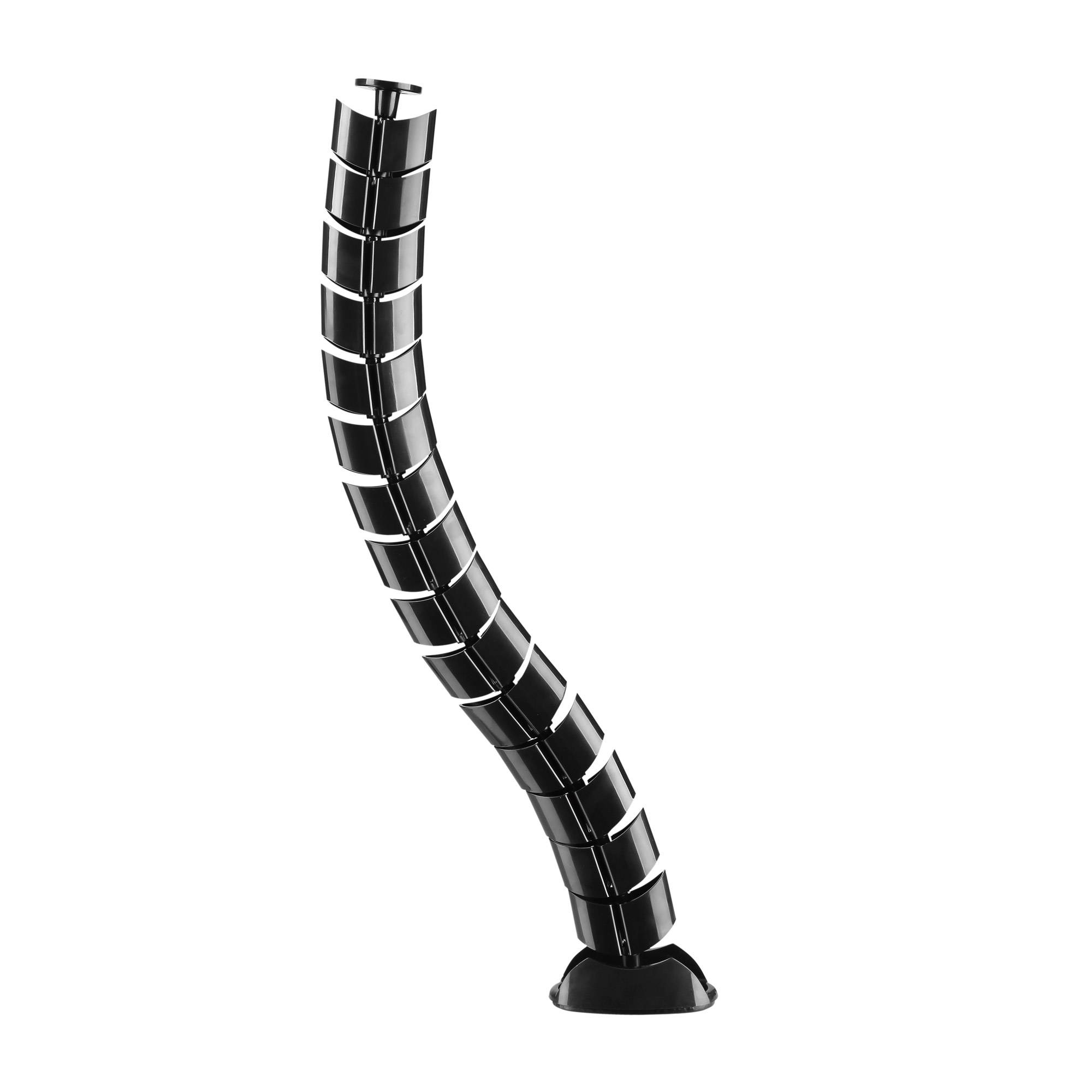 InLine® Kabelkanal flexibel, vertikal für Tische, 2 Kammern, 0,80m, schwarz-0