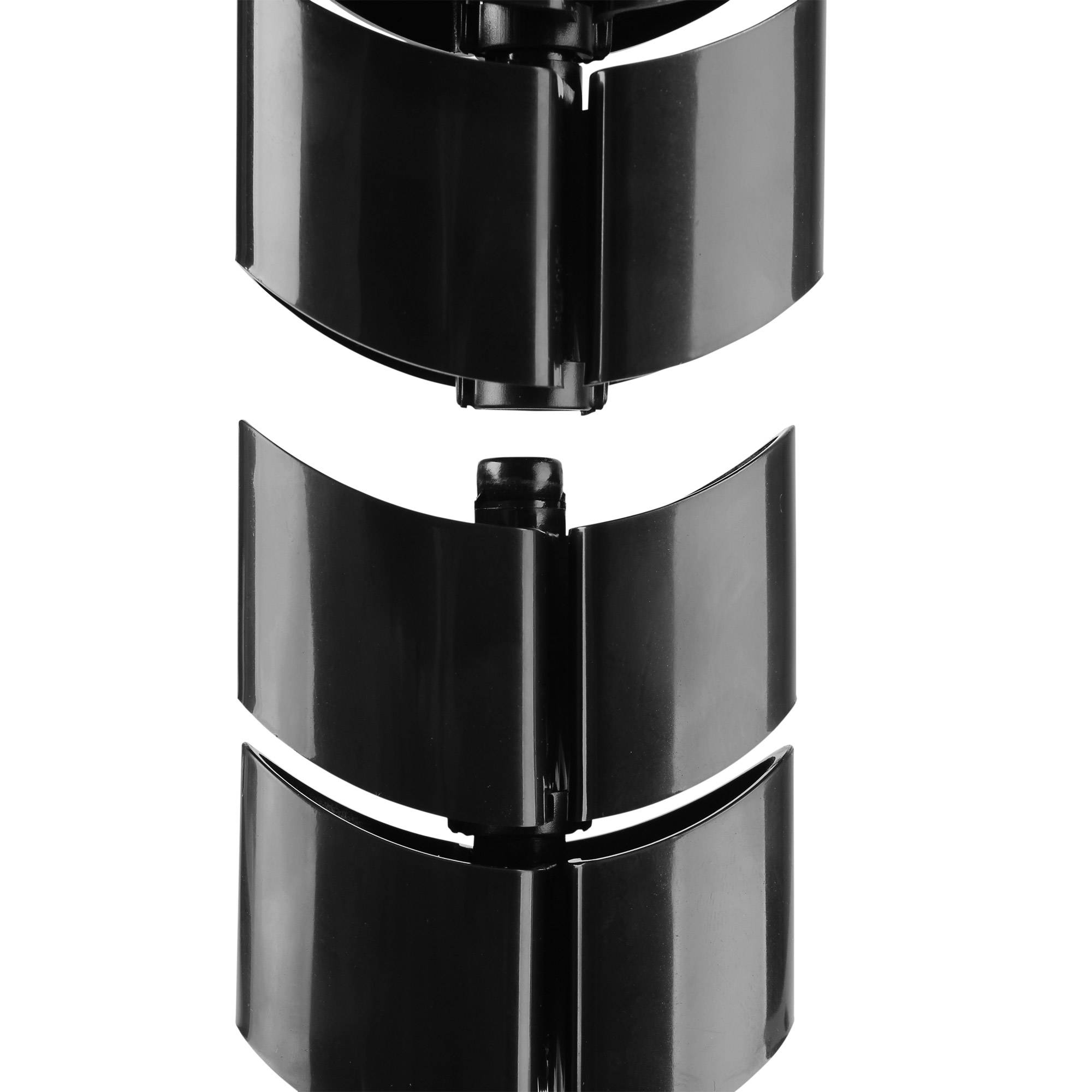 InLine® Kabelkanal flexibel, vertikal für Tische, 2 Kammern, 0,80m, schwarz-2