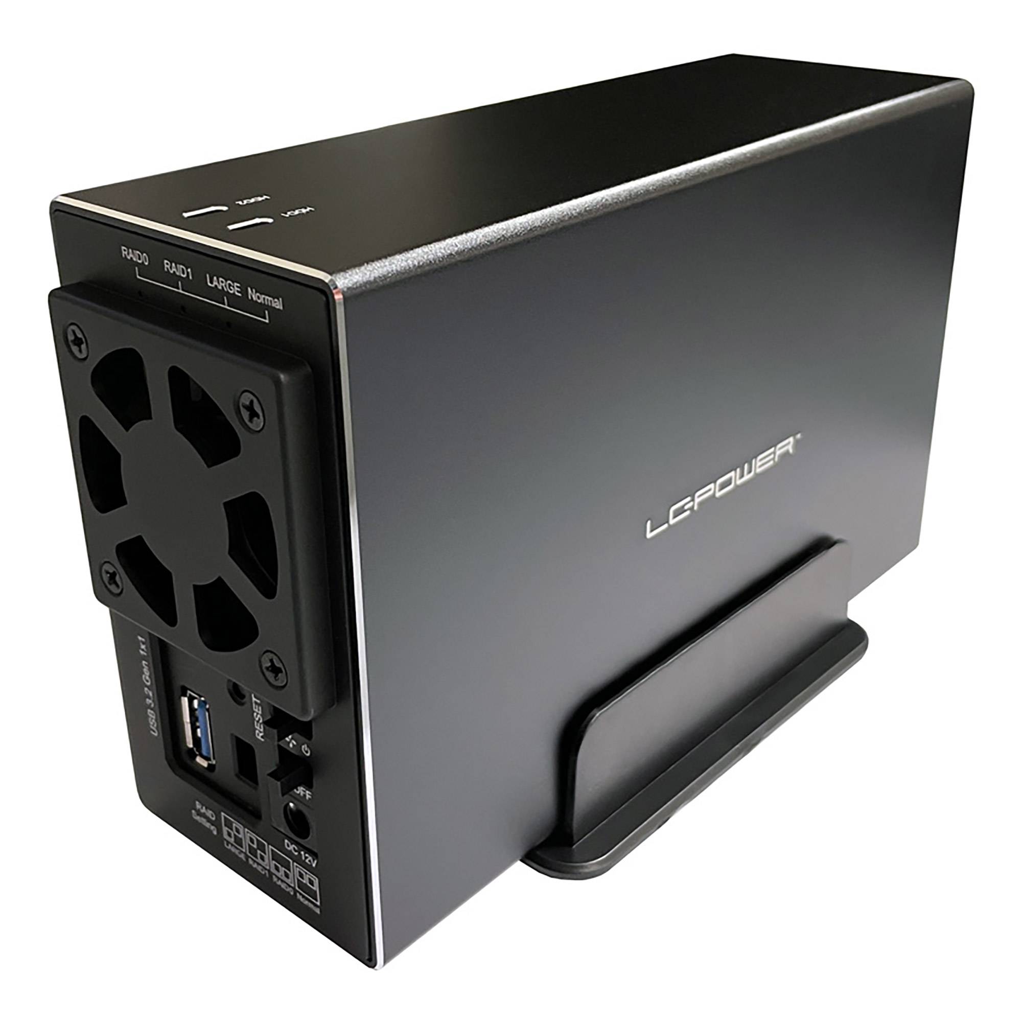 LC-Power LC-35U3-RAID-2, externes 2-fach 3,5"-SATA-Festplattengehäuse mit RAID-2