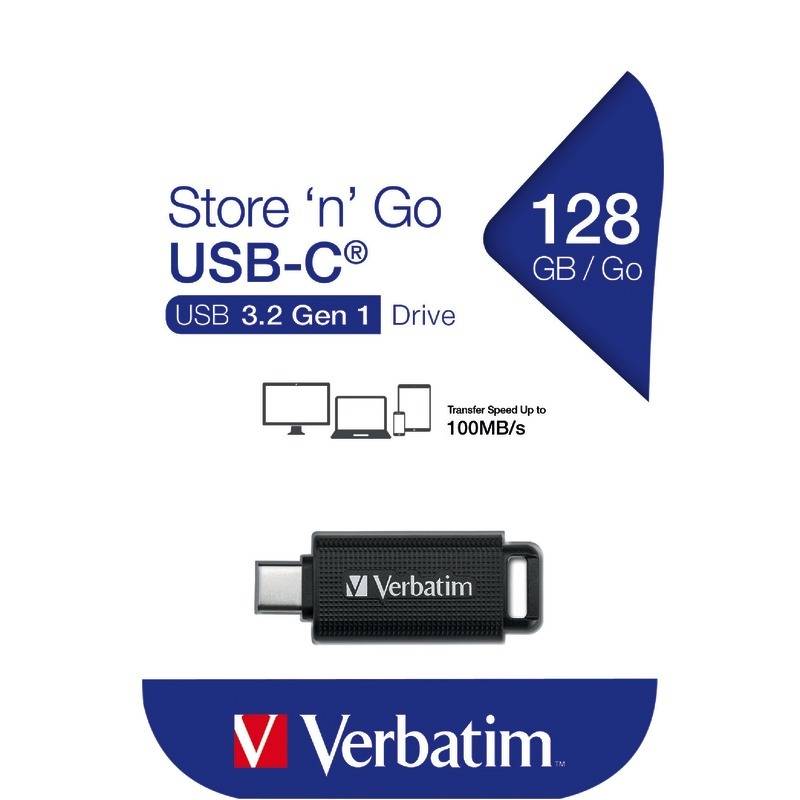 Verbatim Store 'n' Go - USB-Flash-Laufwerk - 128 GB - USB 3.2 Gen 1 / USB-C-0