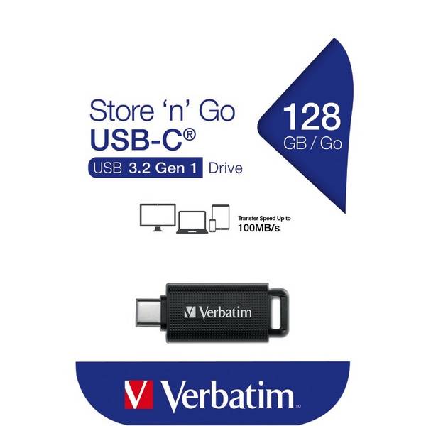 Verbatim Store 'n' Go - USB-Flash-Laufwerk - 128 GB - USB 3.2 Gen 1 / USB-C