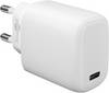 Goobay 65406 USB-C Netzteil 20W / Power Delivery Charger / Universal Ladegerät Handy & Tablet / Mini GaN Adapter / Weiß