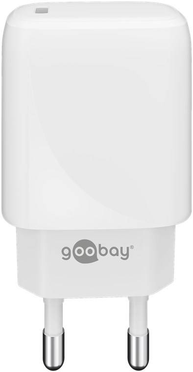 Goobay 65406 USB-C Netzteil 20W / Power Delivery Charger / Universal Ladegerät Handy & Tablet / Mini GaN Adapter / Weiß-2