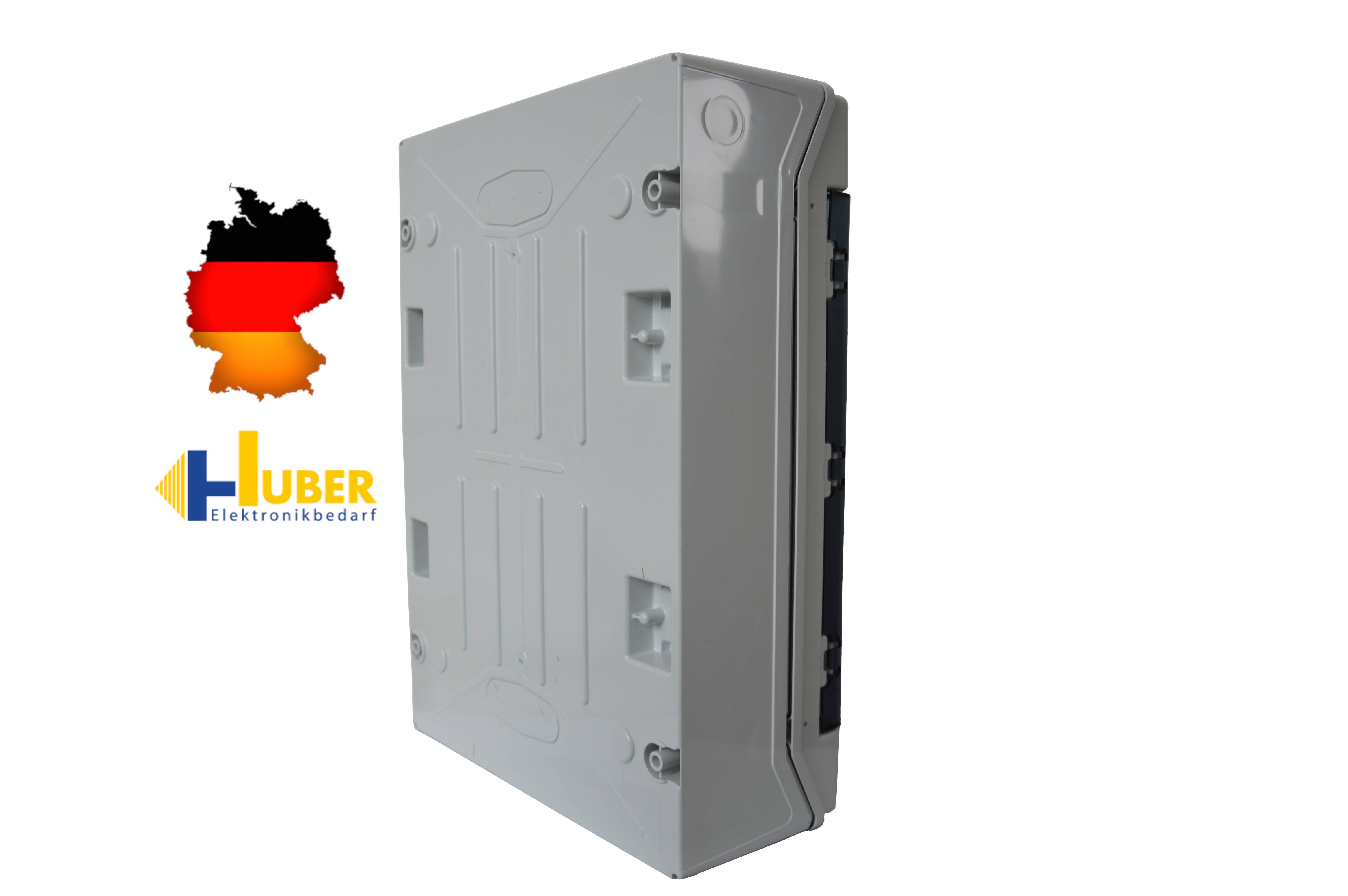 Sicherungskasten Aufputz IP65 Feuchtraum Verteiler 2-reihig 24 Module Kleinverteiler Installation im Außenbereich-1