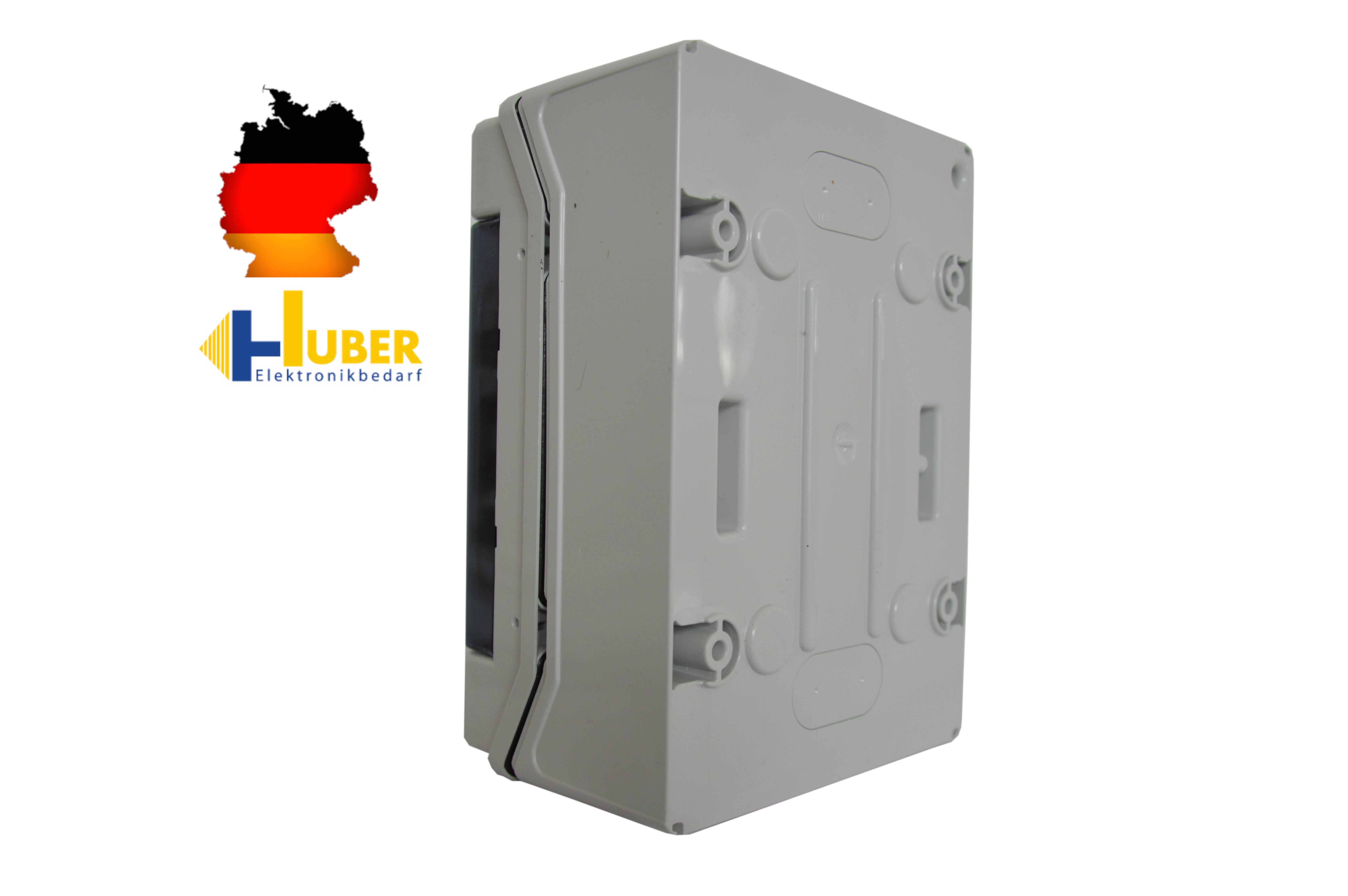Sicherungskasten Aufputz IP65 Feuchtraum Verteiler 1-reihig 4 Module Kleinverteiler Installation im Außenbereich-3