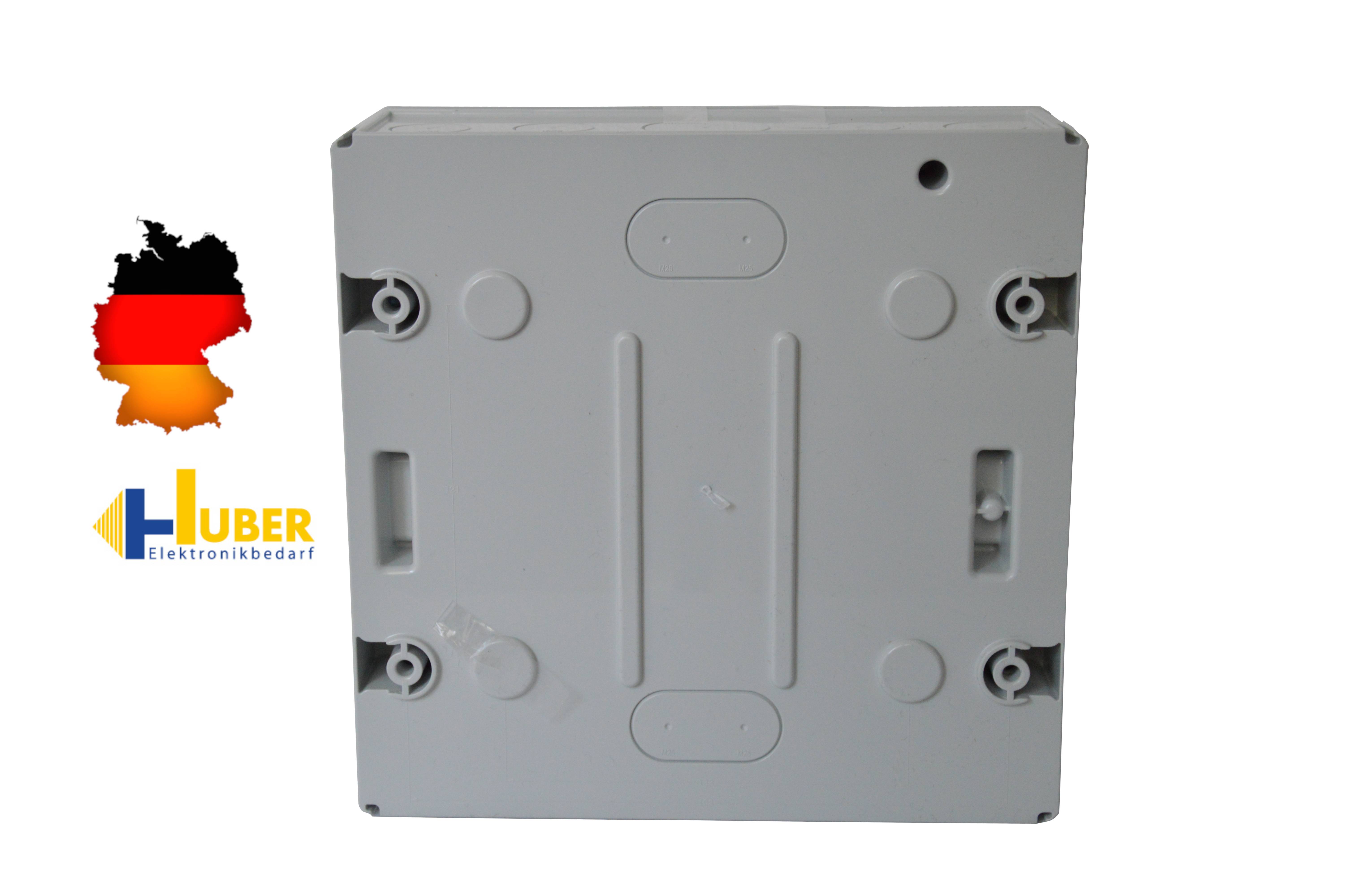 Sicherungskasten Aufputz IP65 Feuchtraum Verteiler 1-reihig 8 Module Kleinverteiler Installation im Außenbereich-3
