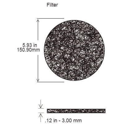 Filtermatte für Lüfter Filter-Kits 170/150mm, 45 PPI kaufen