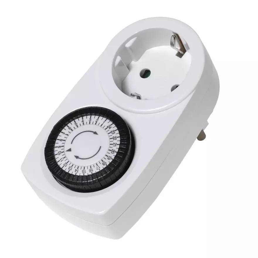 VIVANCO ultimative mechanische Tageszeitschaltuhr, kompatibel mit 48 Schaltmöglichkeiten 30 Minuten Schaltabstand-0