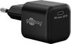 Goobay 65369 Nano USB Netzteil 65W Power Delivery Charger 1 Port Universal Ladegerät / USB-C Mini GaN Adapter / Schwarz