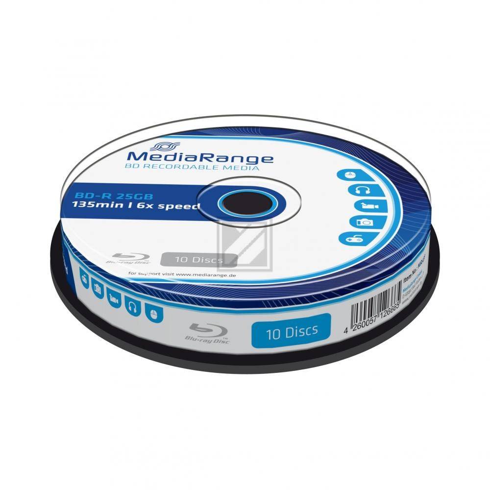 MEDIARANGE BD-R 25GB 6x (10) CB WORM-0