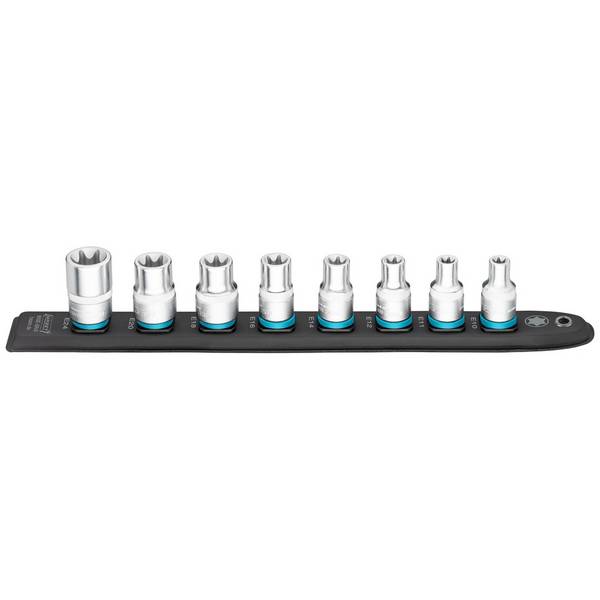 Hazet SmartRail, Vierkant hohl 12,5 mm (1/2), Außen TORX Profil, Anzahl Werkzeuge: 8