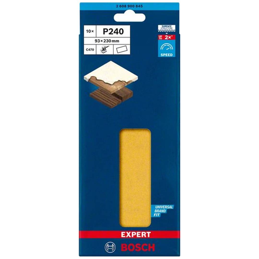 Bosch EXPERT C470 Schleifpap., o. Löcher für Schwingschl., 93 x 230 mm, K 240, 10 Stk.-2