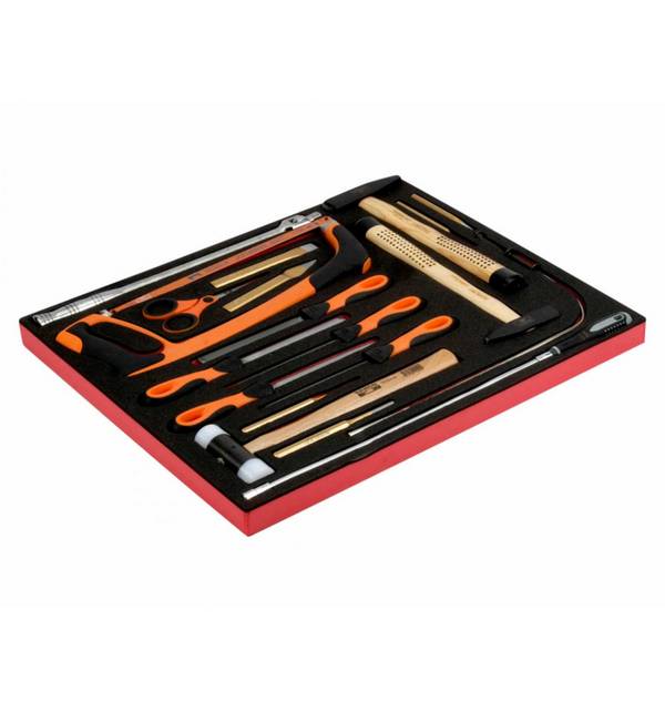 Bahco Fit&Go 3/3 Schaumstoffeinlage Satz Schlagwerkzeuge und Feilen - 19-tlg.