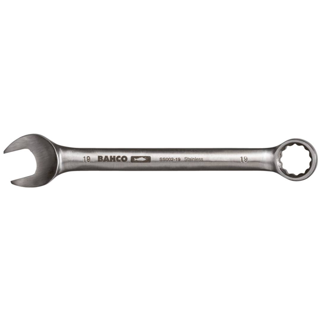 Bahco Gekröpfter 16-mm-Ring-Maulschlüssel aus Edelstahl, 175 mm-0