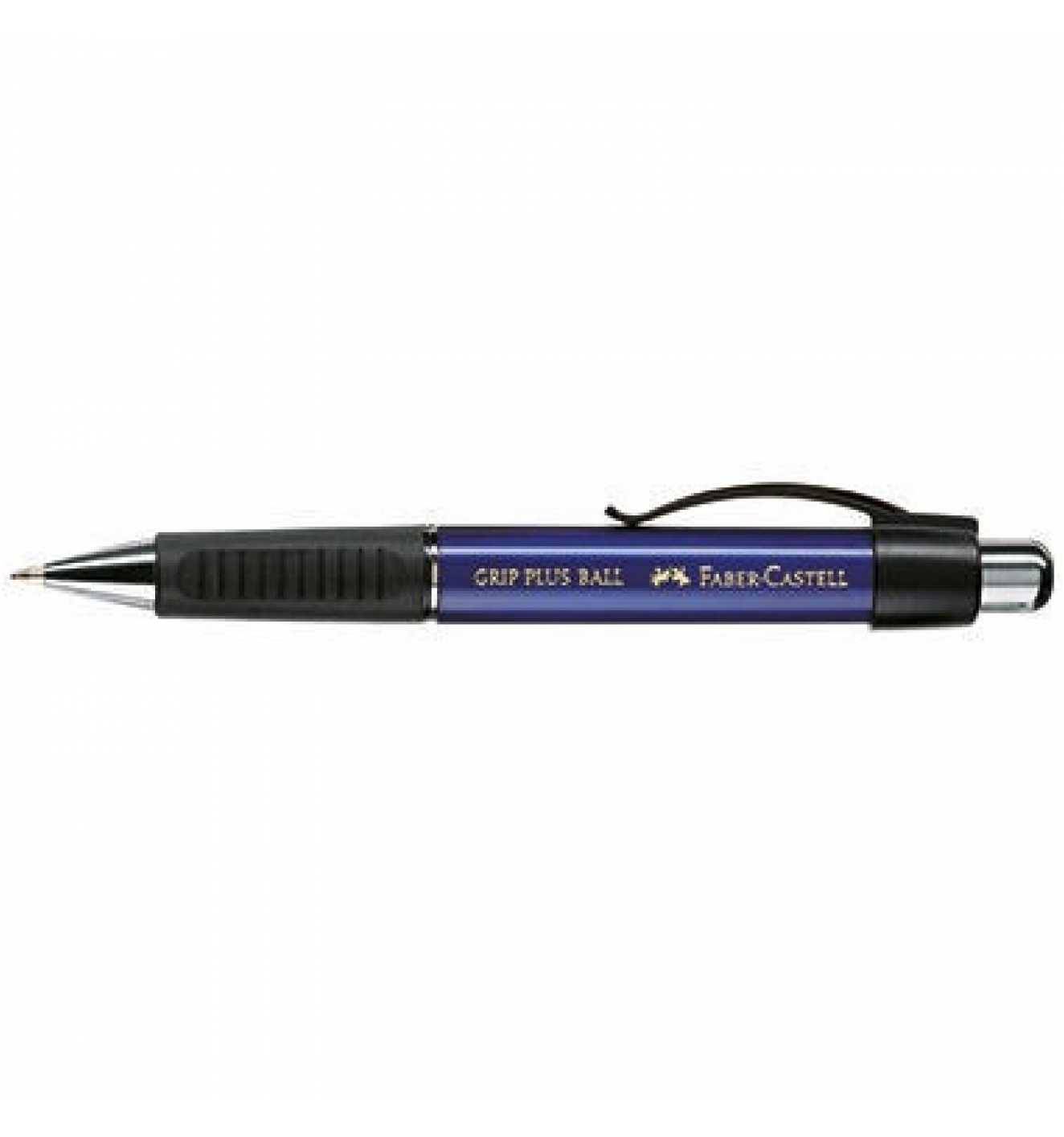 Faber-Castell Kugelschreiber GRIP PLUS BALL 140732 M metallic-blau-0