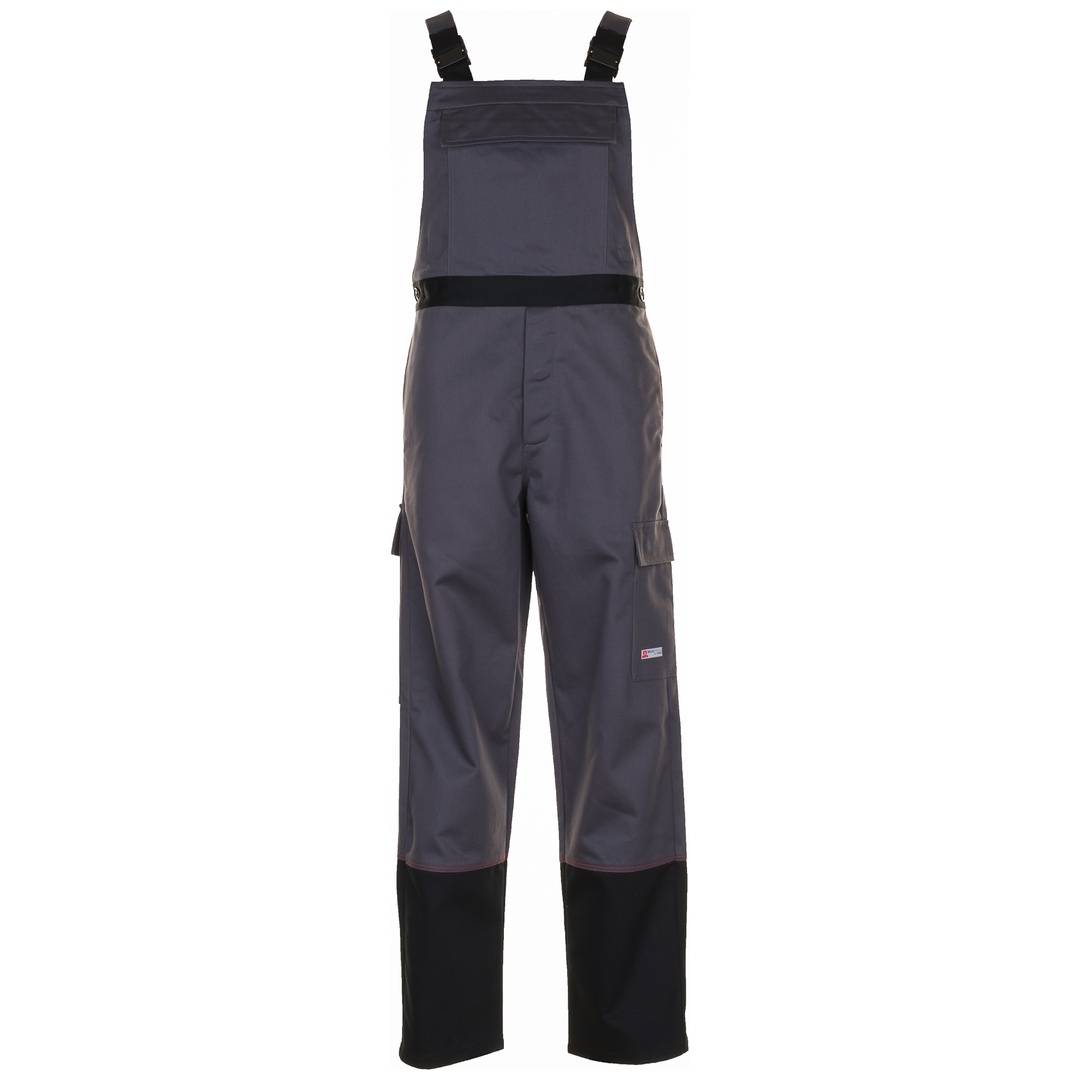 Planam Schweißer Latzhose Weld Shield Gr. 110 grau/schwarz