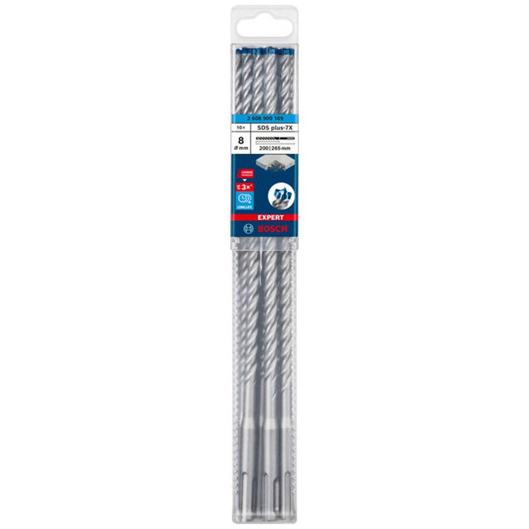 Bosch EXPERT SDS plus-7X Hammerbohrer, 8 x 200 x 265 mm, 10er-Pack-0
