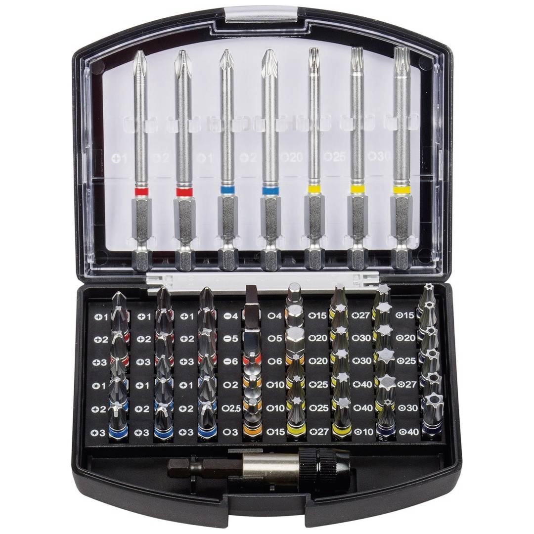 1/4 Zoll Bit Box mit markierten Bits 56tlg-0