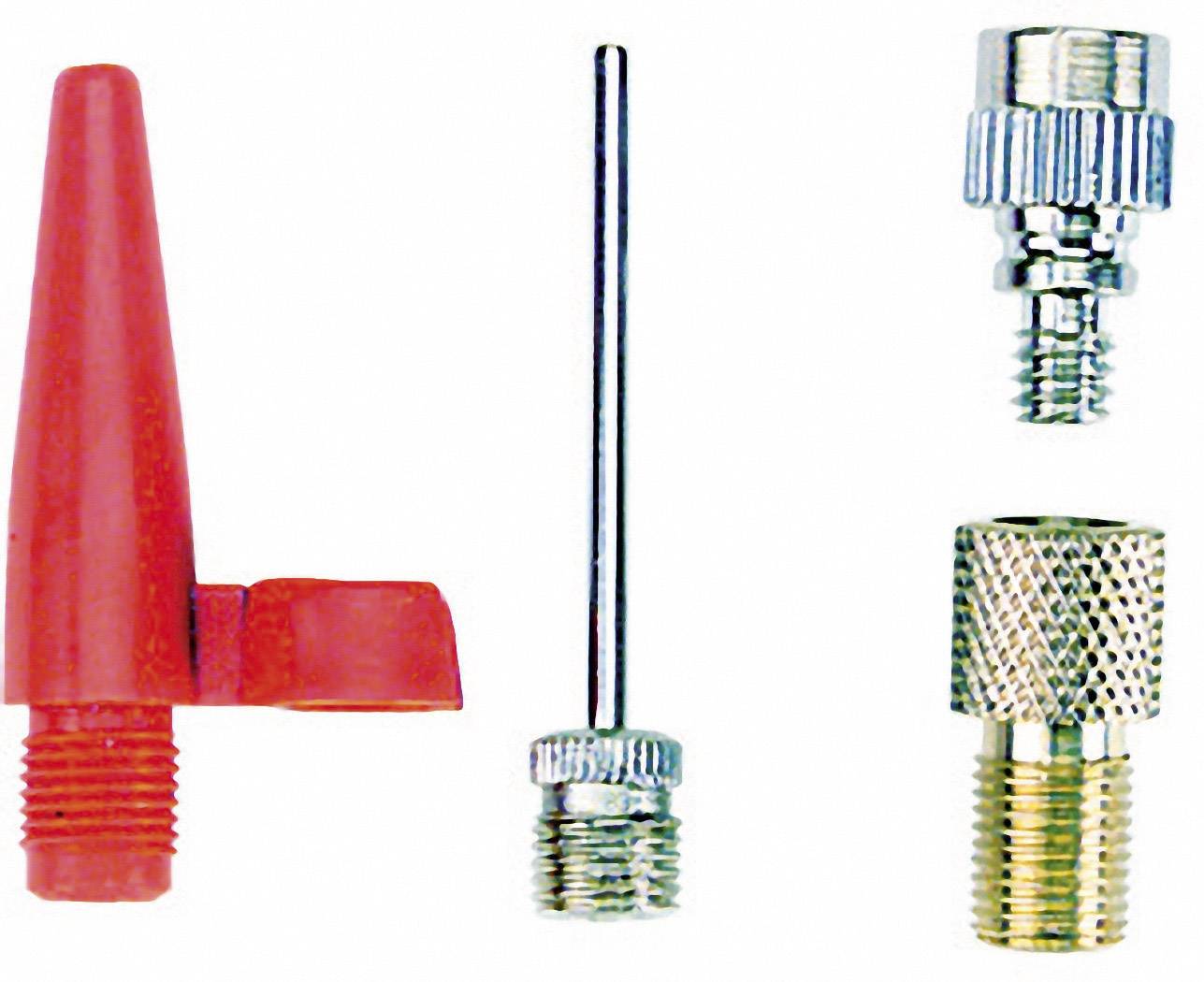 FISCHER FAHRRAD 85618 85618 Luftpumpen-Adapterset Metall, Rot-0